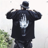 Retro dark print short sleeve