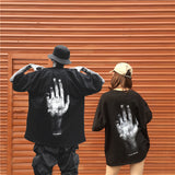 Retro dark print short sleeve