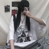 Dark manga print T-shirt