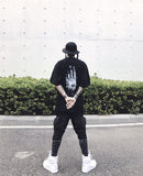 Retro dark print short sleeve