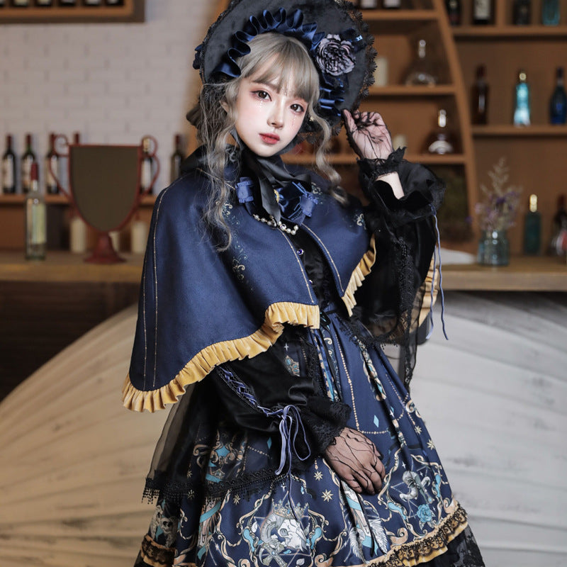 Retro Gothic Dark Lolita Skirt
